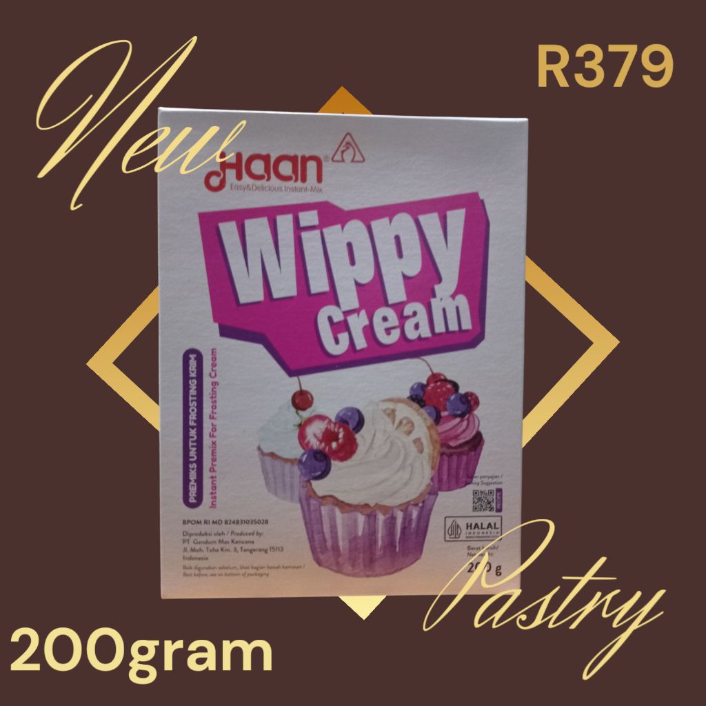 

haan wippy cream box200g x 24/carton expdate 09/04/2027
