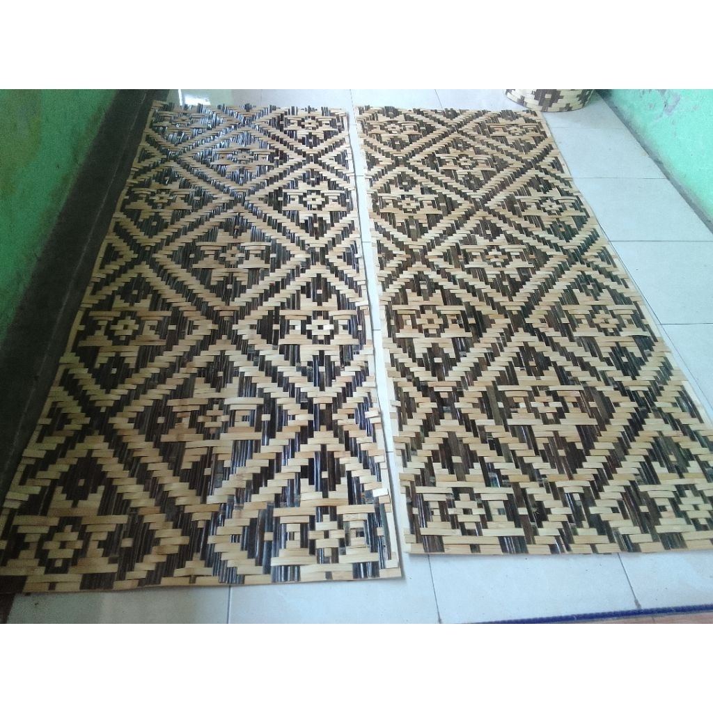 Anyaman bambu Gedeg dekorasi