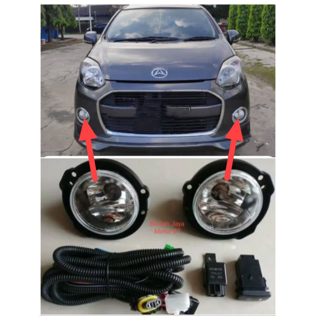 Fog Lamp Foglamp Foglam Lampu Kabut Lampu Bumper Bemper Depan Mobil Ayla All New Ayla Tahun 2014 201