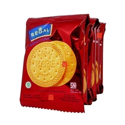 

Biskuit Marie Regal RENCENG (isi 10 x 12 g) Biscuit