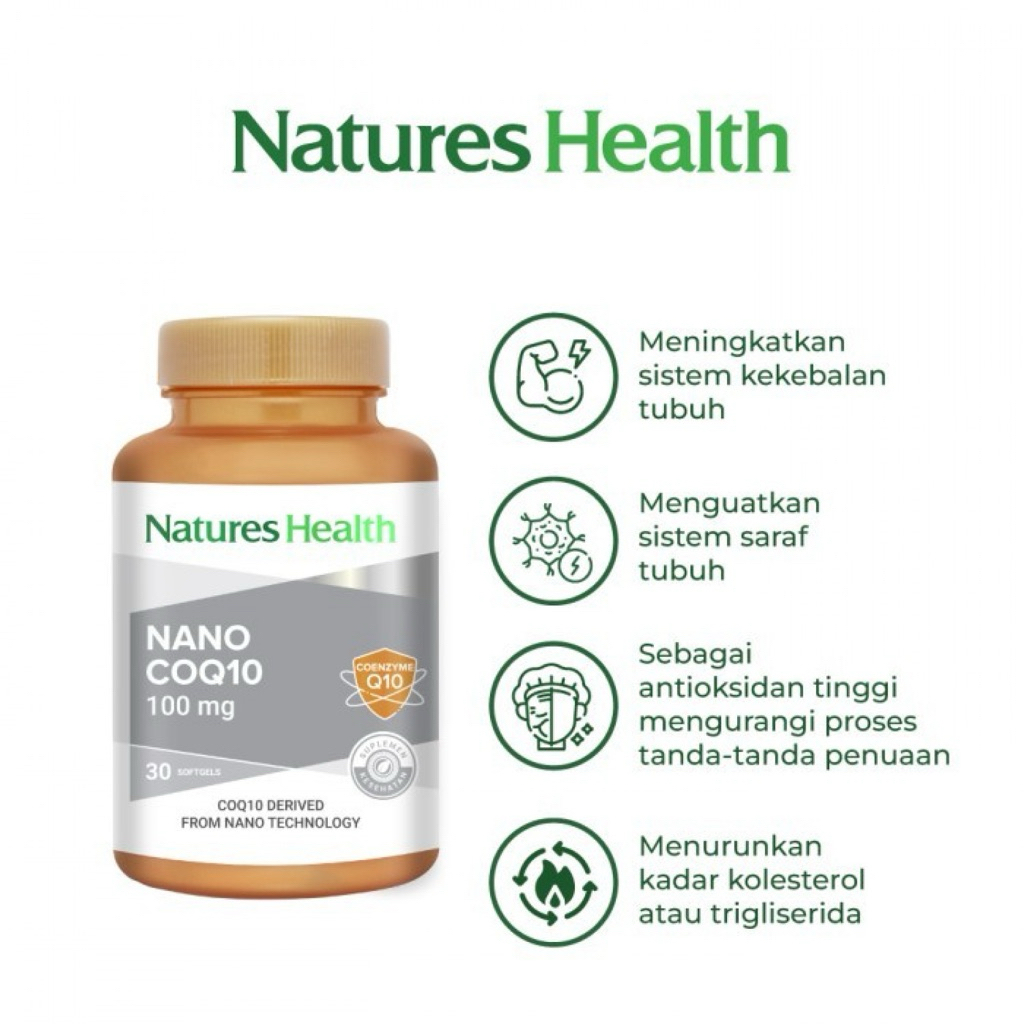 Natures Health Nano CoQ10 60mg