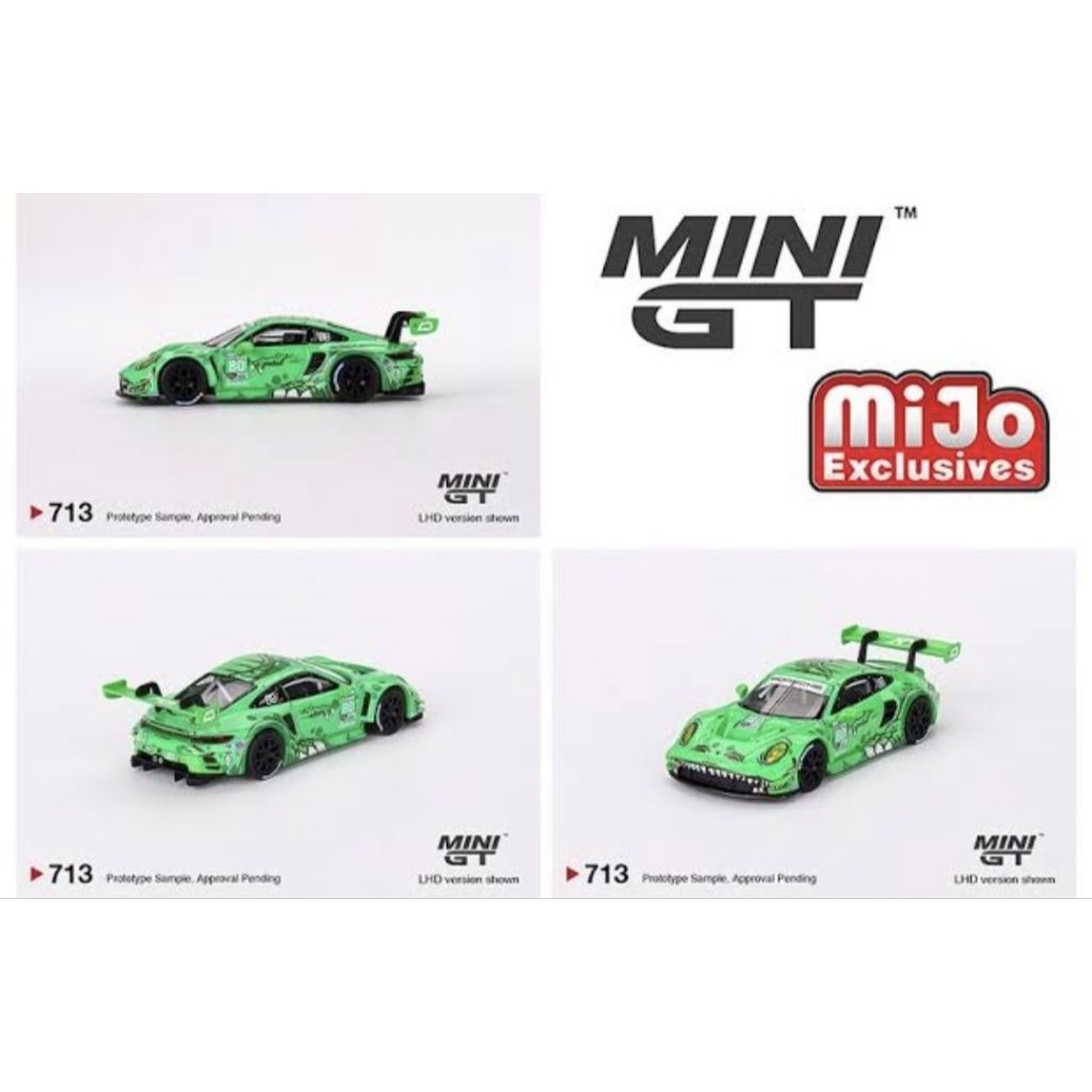 Mini GT 713 Porsche 911 GT3 R 2019 Imsa Rexy A0 Racing