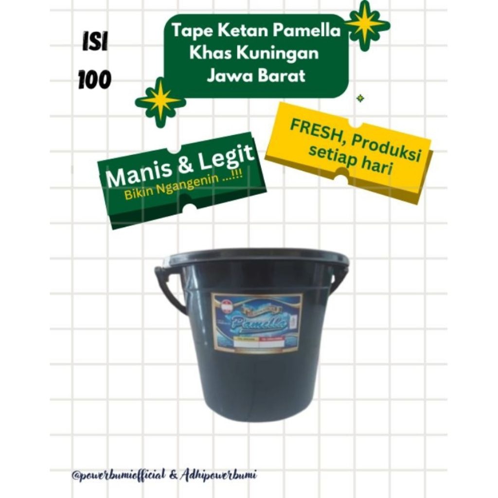 

Tape Ketan Pamella isi 100 Manis Legit