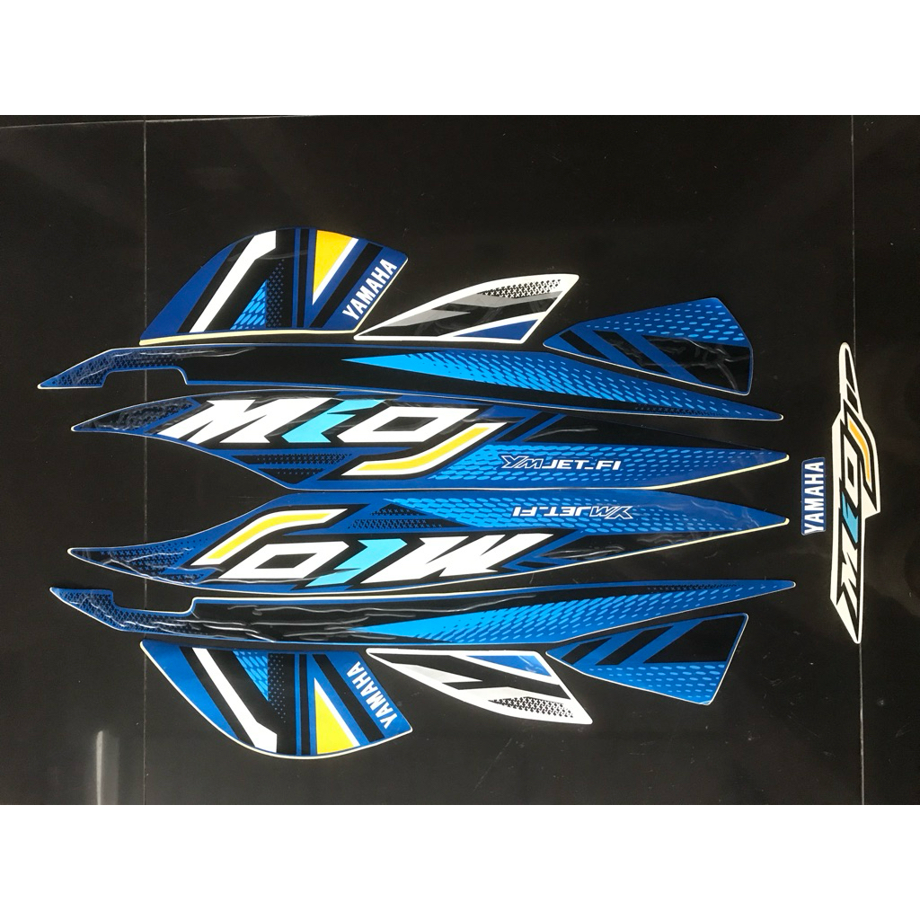 STRIPING STIKER MIO J 2012 BIRU