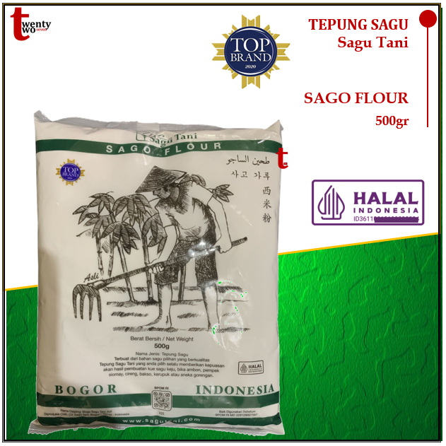 [6 X]Tepung Sagu Tani 500gr ,Tepung Sagu Tani Super 500gr ,Tepung Tapioka Gajah Tani 500gr