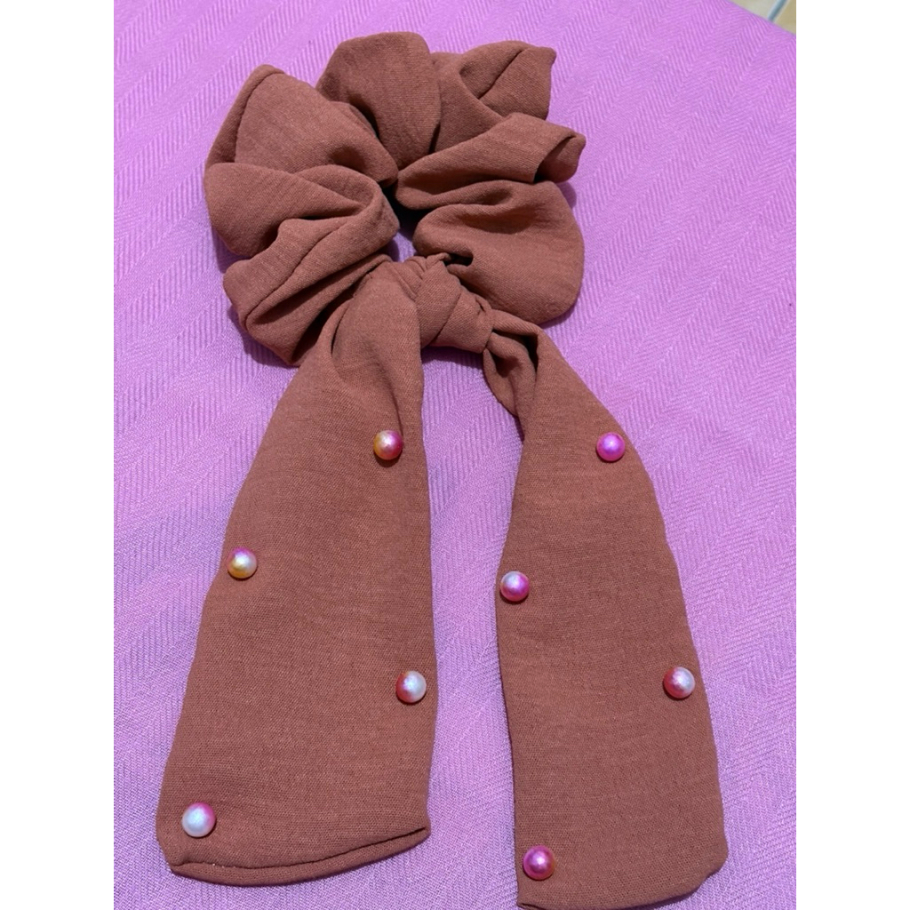 Ikat rambut korea scrunci syal