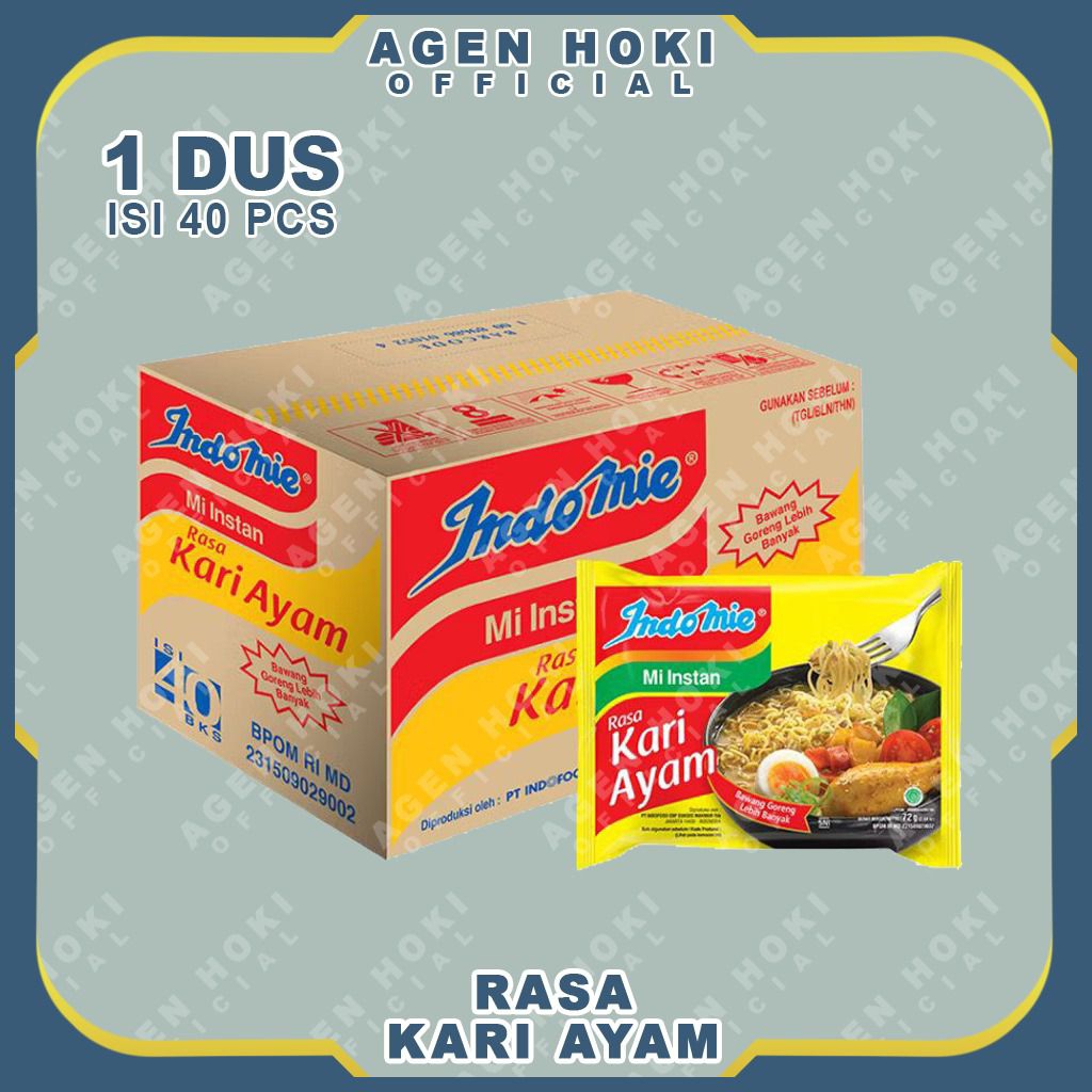 

INDOMIE KUAH RASA KARI 1 DUS ISI 40 PCS - MIE INSTAN KUAH / MIE REBUS