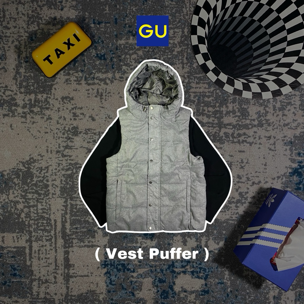 Vest / Rompi Puffer Hoodie Global Uniqlo