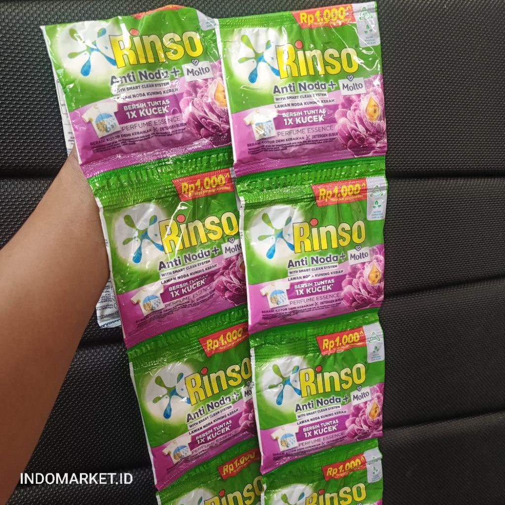 Rinso bubuk sachet 40g / Rinso detergen bubuk / Rinso renteng