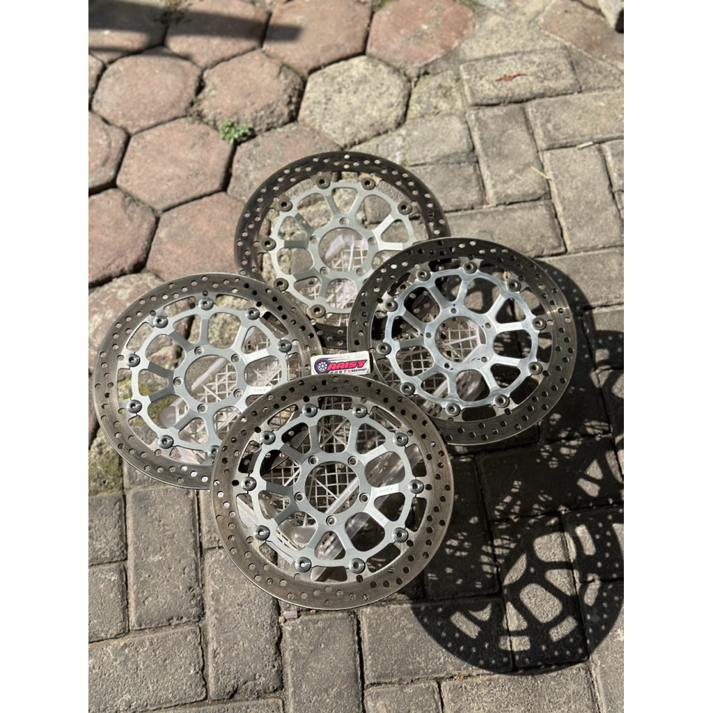 disc ducati evo silver original mulus nominus kondisi ketebalan utuh floating aman