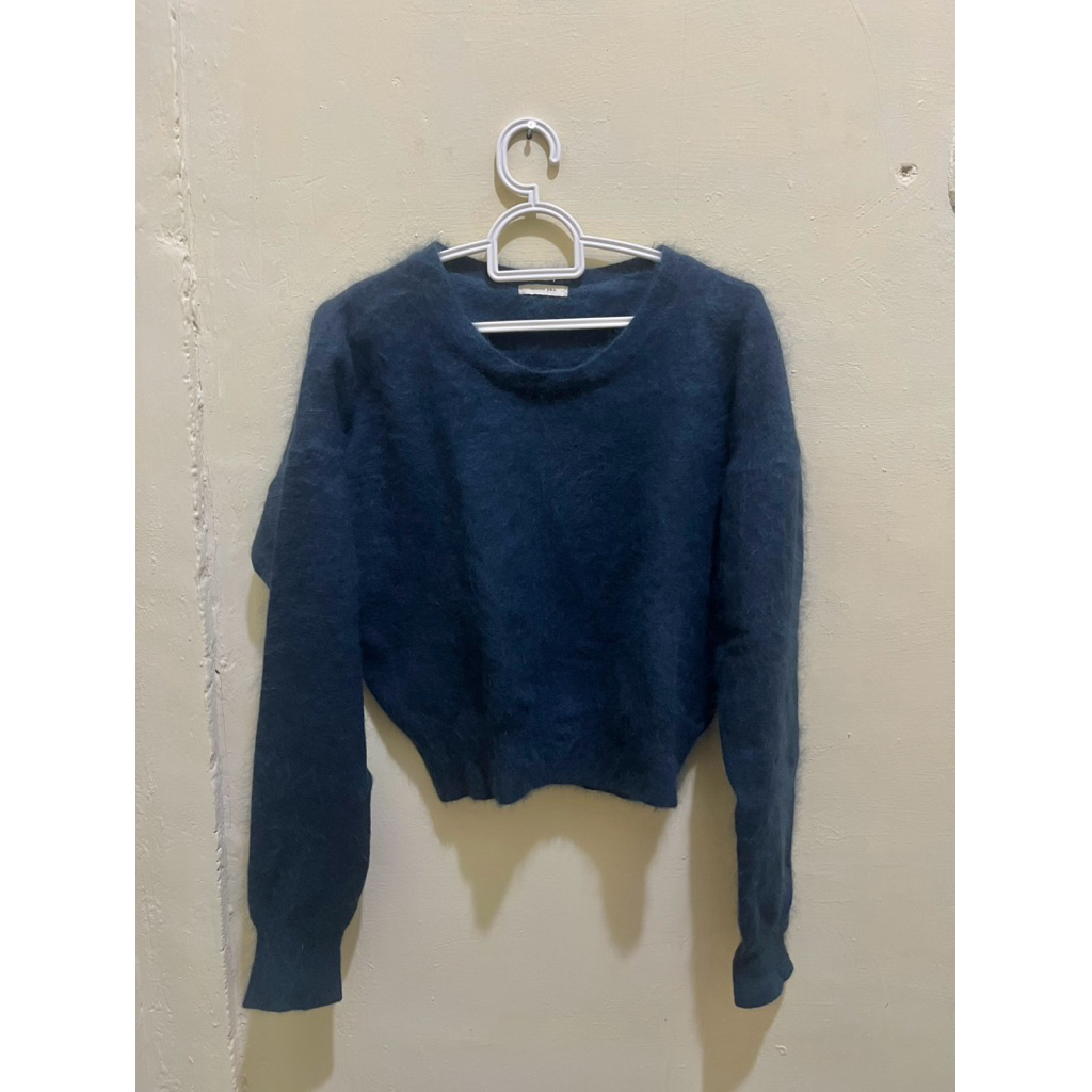 Navy Fur Sweater