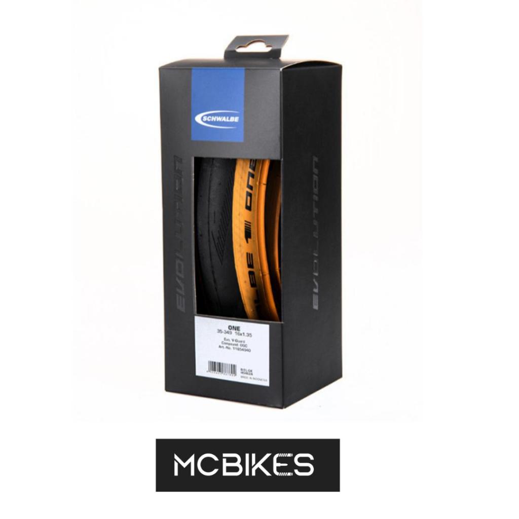 Schwalbe ONE Tanwall Tyre 16 x 1.35 35-349 - Ban Luar Sepeda Lipat Brompton