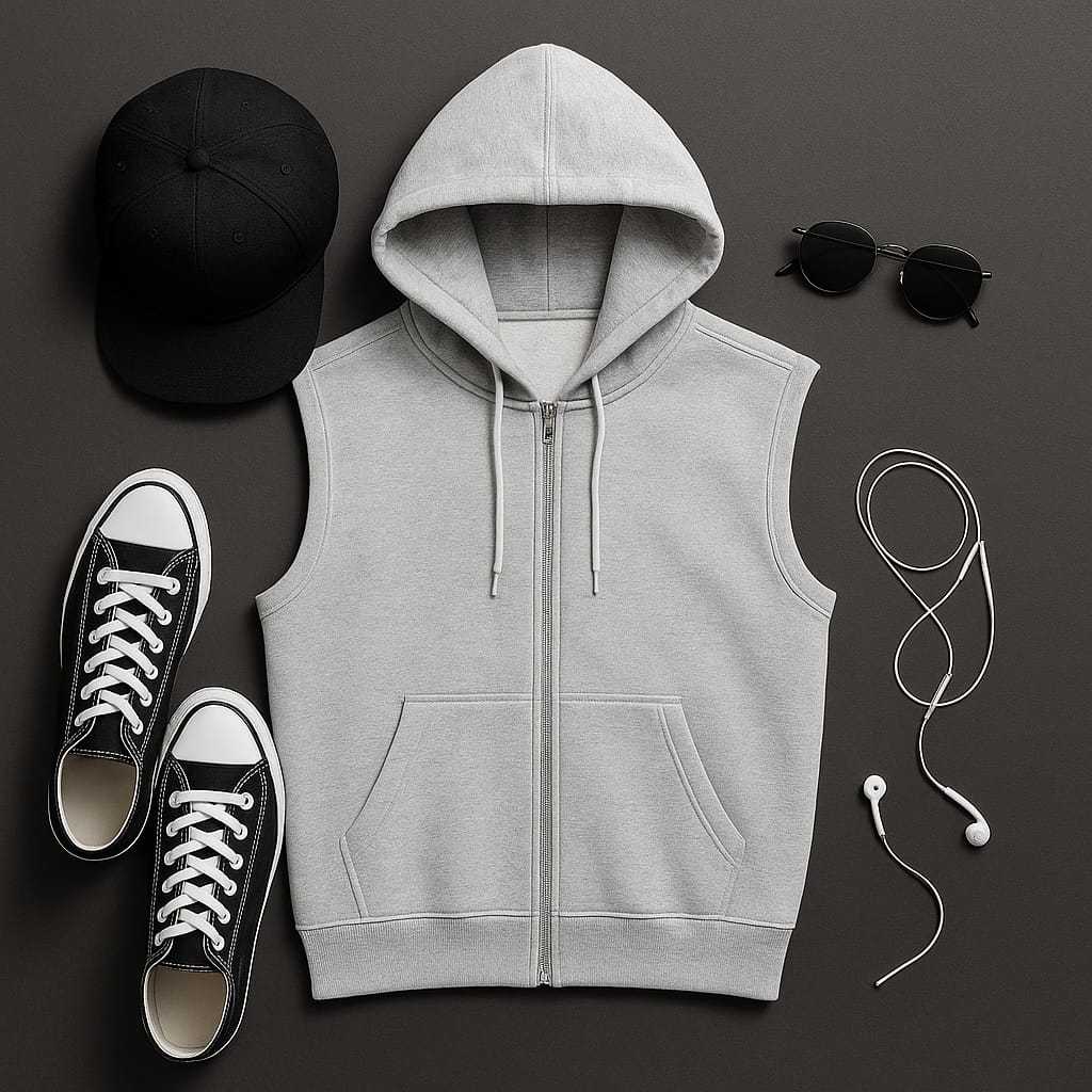 Sweater Rompi Zipper Rompi Hoodie Terbaru Katun Fleece Tebal / jaket rompi pria pleece