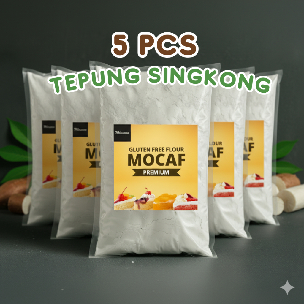 

5 PCS - Tepung Singkong 1 Kg - Gluten Free - Pengganti Terigu
