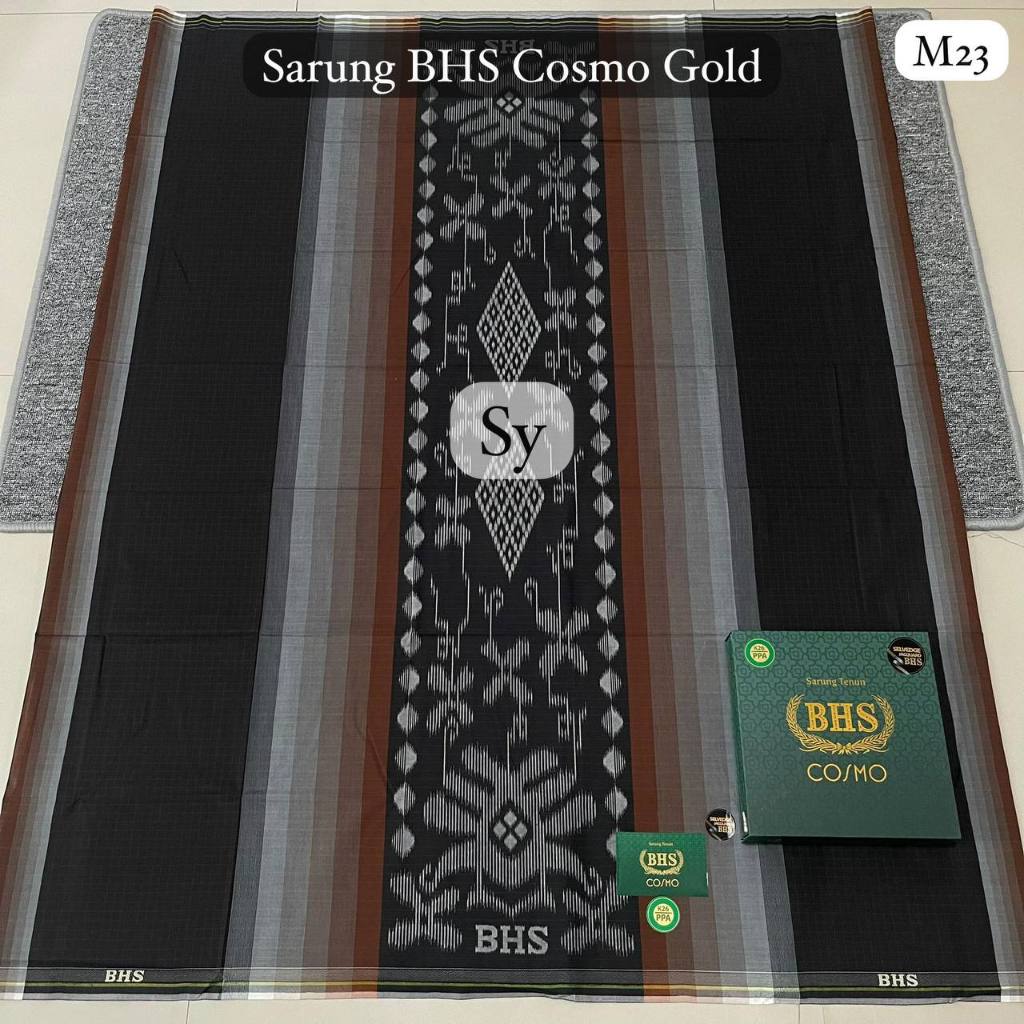 Sarung BHS Cosmo Gold | Sarung BHS Cosmo Silver Motif dan Polos PREMIUM ORIGINAL