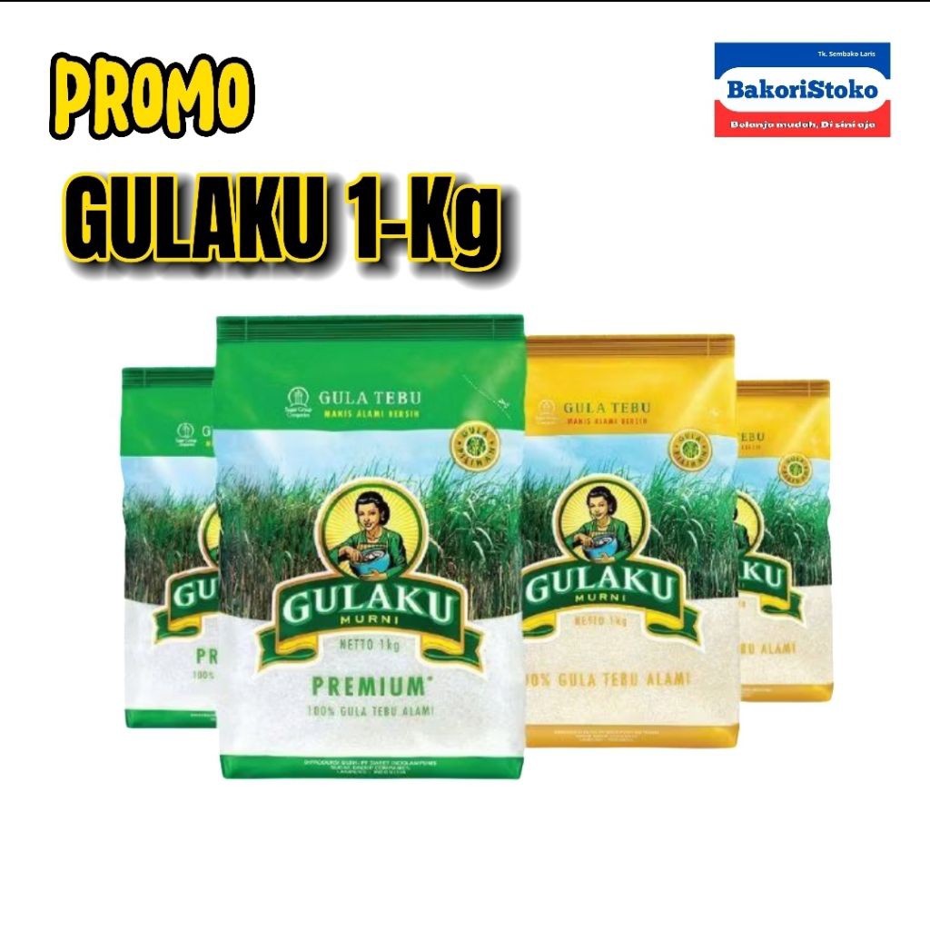 PROMO Gulaku 1-Kg Gula Tebu Premium Kemasan 1kg Gulaku