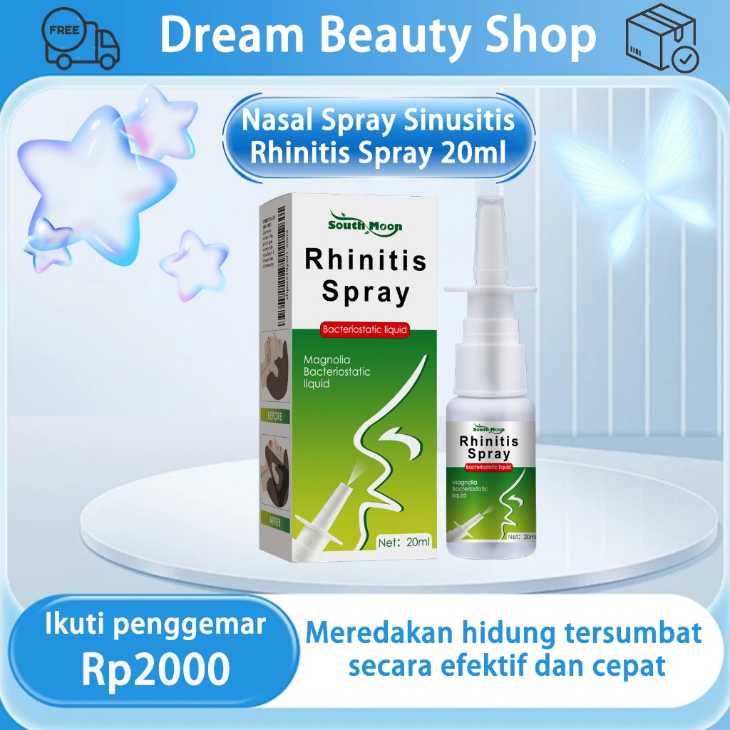 South Moon Nasal Spray Sinusitis Rhinitis Spray 20ml Obat Sinusitis Sinutis Nasal Sprays Anti Snorin