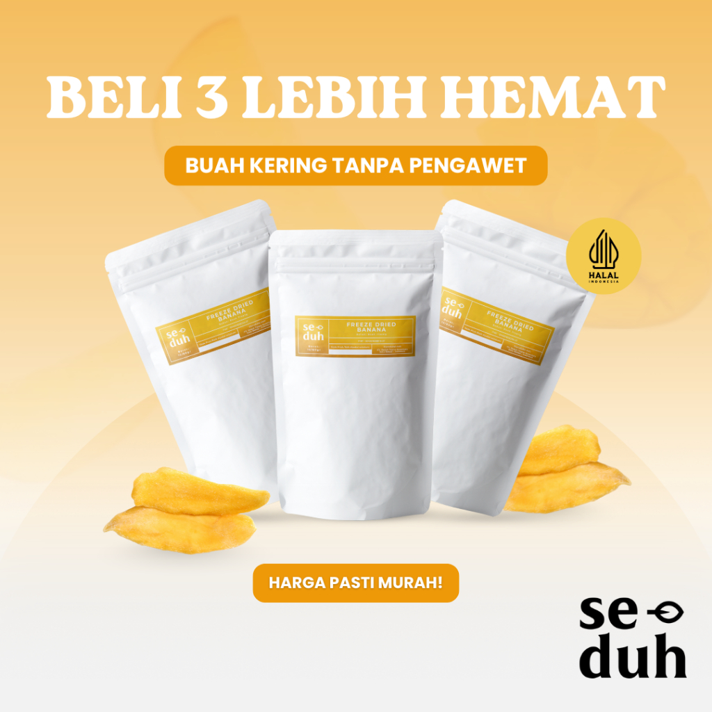 

Freeze Dried Buah Mangga Kering - 60 gram