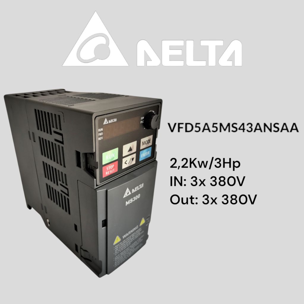 inverter frekuensi (VFD) merk Delta VFD5A5MS43ANSAA