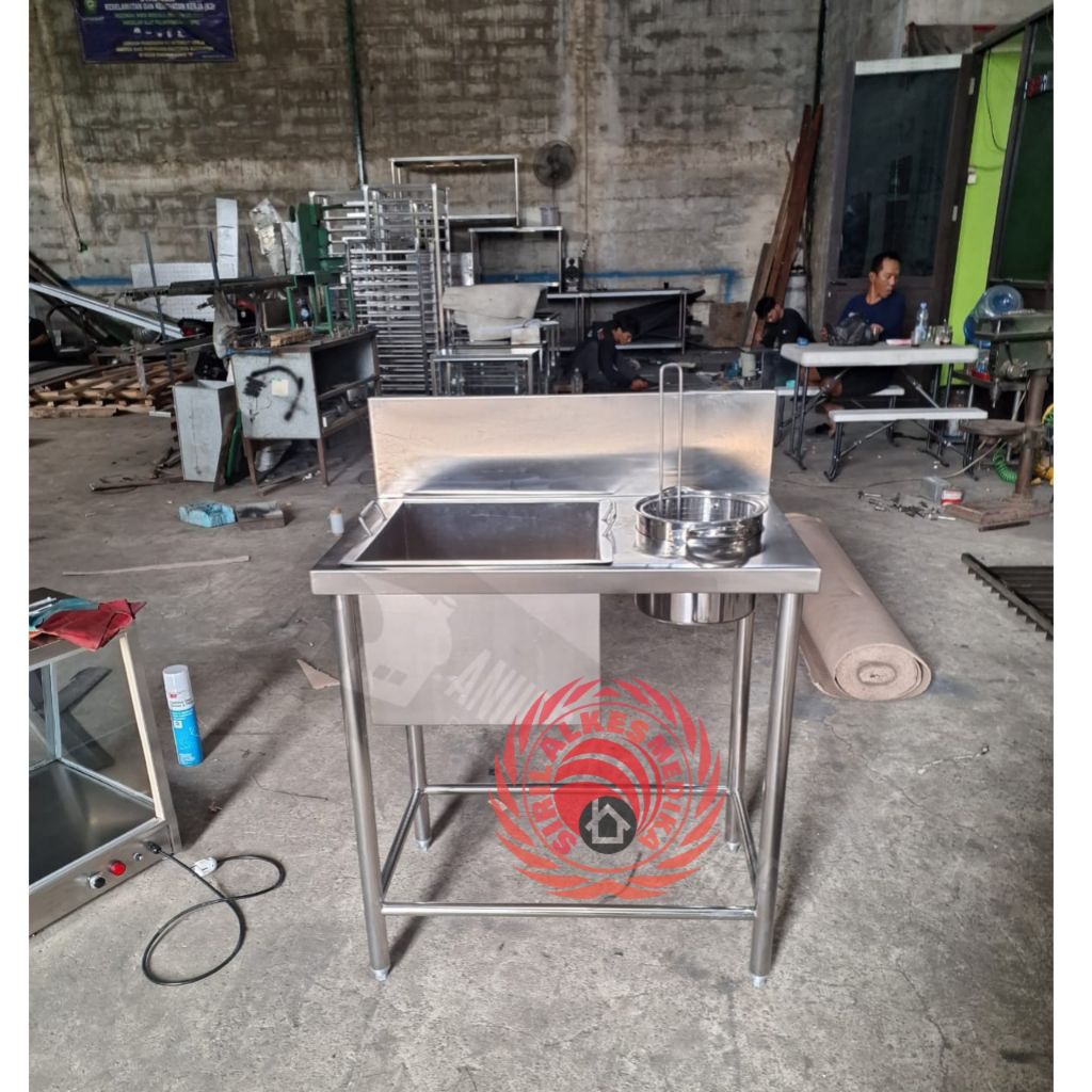 Meja Dusting/Meja Tepung fried chicken stainless
