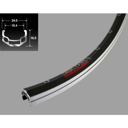 VELG SEPEDA 26 ARAYA TM620 LUBANG 32 36 MATA IKAN HOLE 32H 36H TM 620 DOUBLE WALL HITAM CNC /non CNC