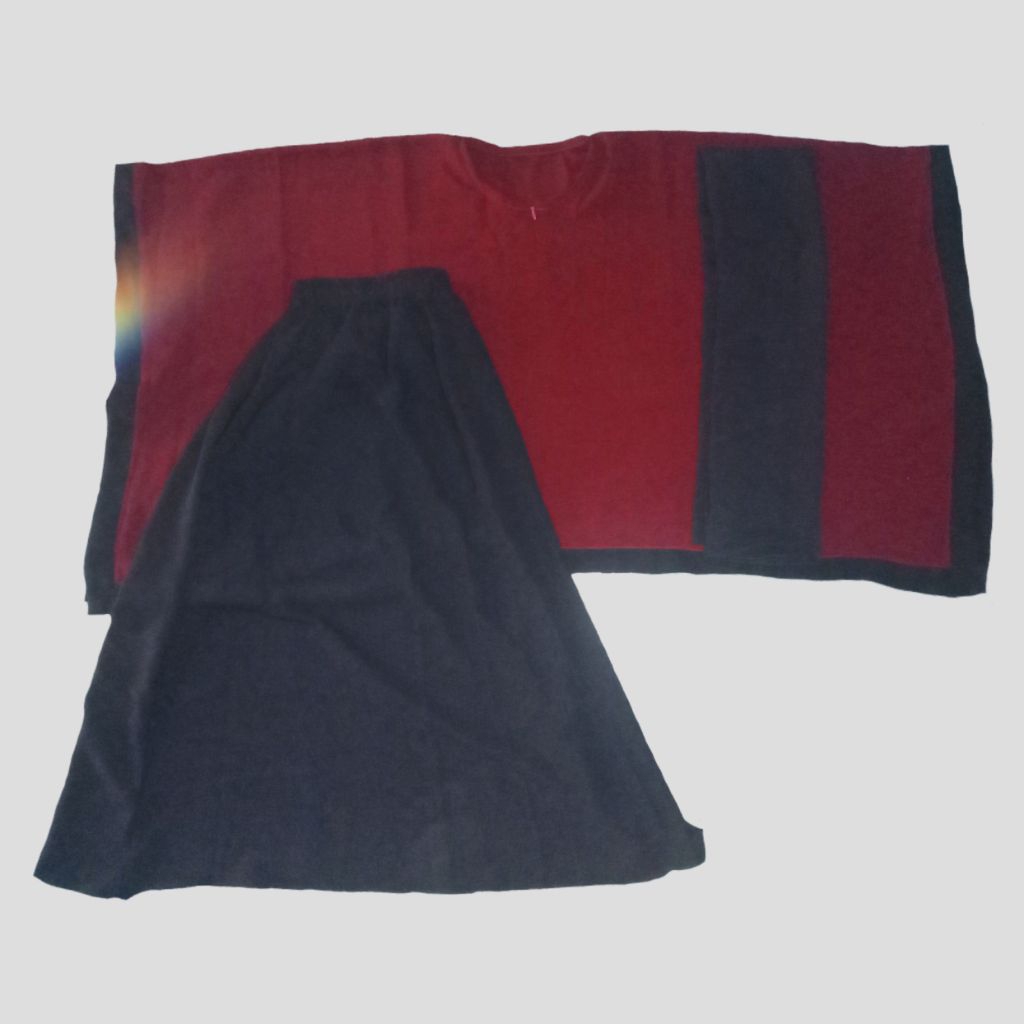 Set Setelan Anak Kaftan Rok Kerudung Anak Cewek Perempuan