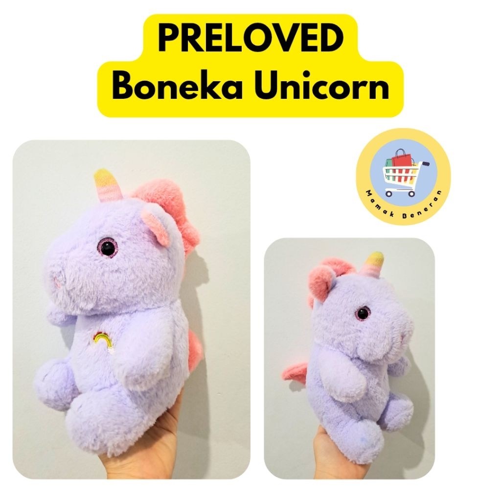 Preloved Boneka Bear Storage / Hello Kitty / Unicorn Mainan Anak