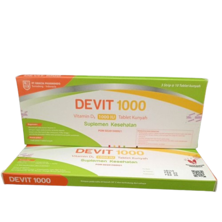 DEVIT 1000 IU TABLET KUNYAH/VITAMIN D3 1000 IU