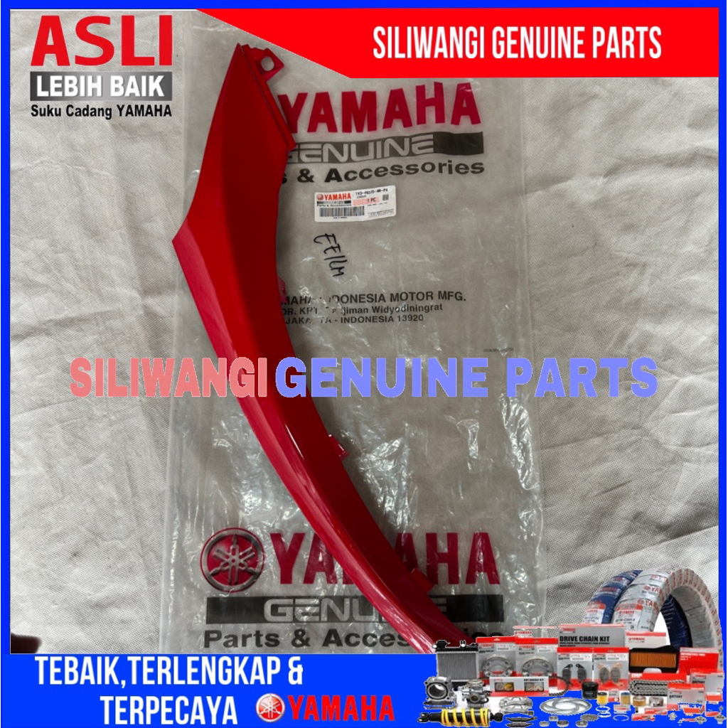 1YD-F837D-00-P4 1YD-F8395-00-P4 COVER DEK BAWAH SAMPING KANAN KIRI FINO FI 115 INJEKSI MAROON ORIGIN