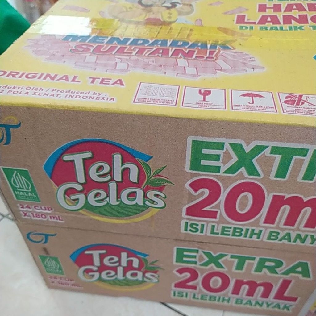 

Teh Gelas 1 Dus ( isi 24 cup)