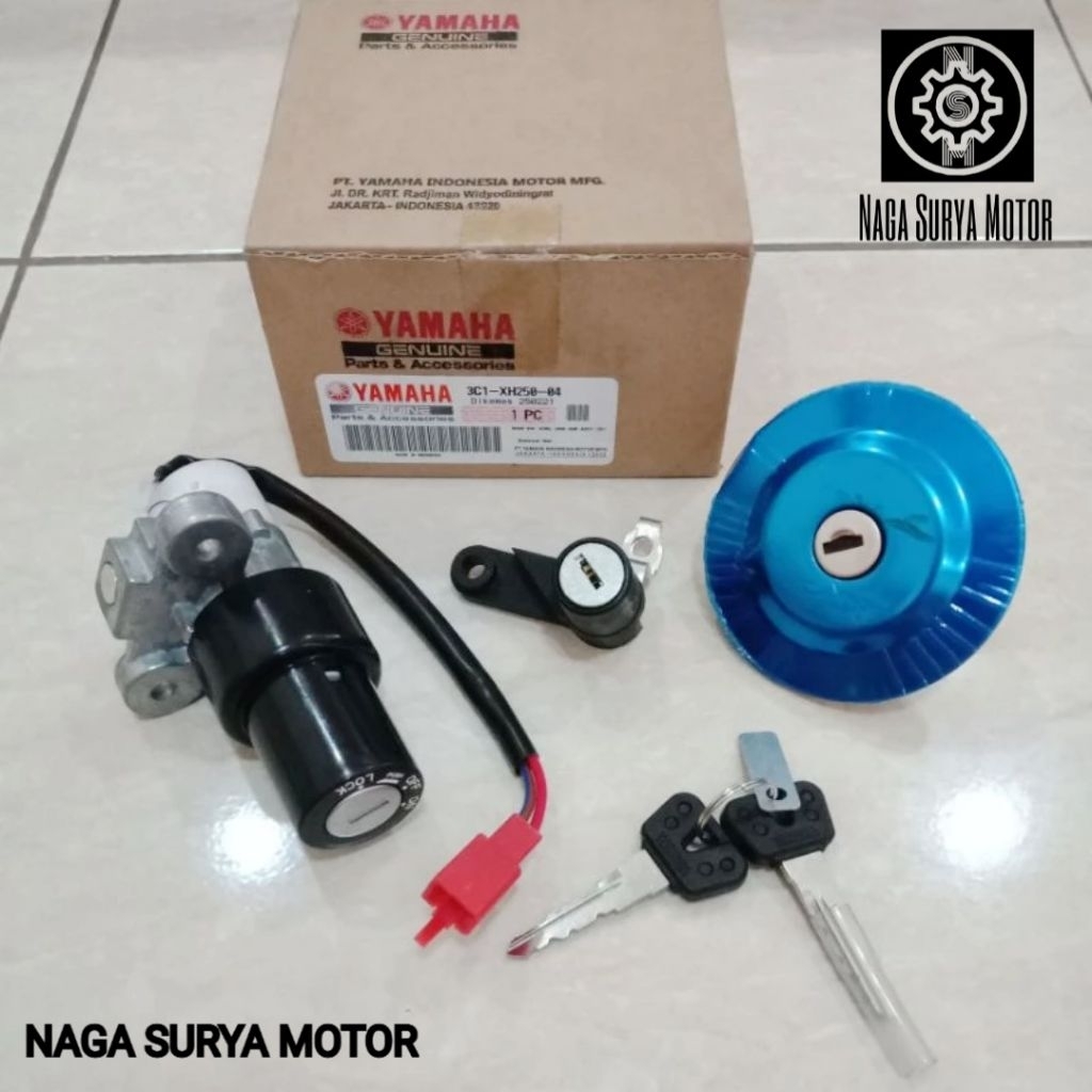 Kunci kontak set Yamaha Vixion Old 3C1-XH250-04 ORI YGP