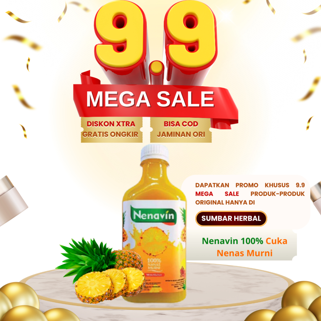 

NENAVIN - Cuka Nanas Asli 100% - Fermentasi Alami untuk Menurunkan Gula Darah - Halal & BPOM