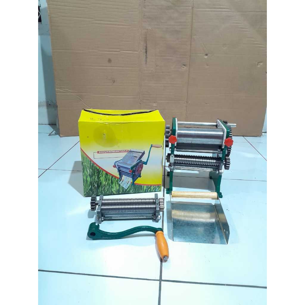 Mesin Giling Mie - Pasta / Mesin Pembuat Mie Manual - Hijau MJH 150