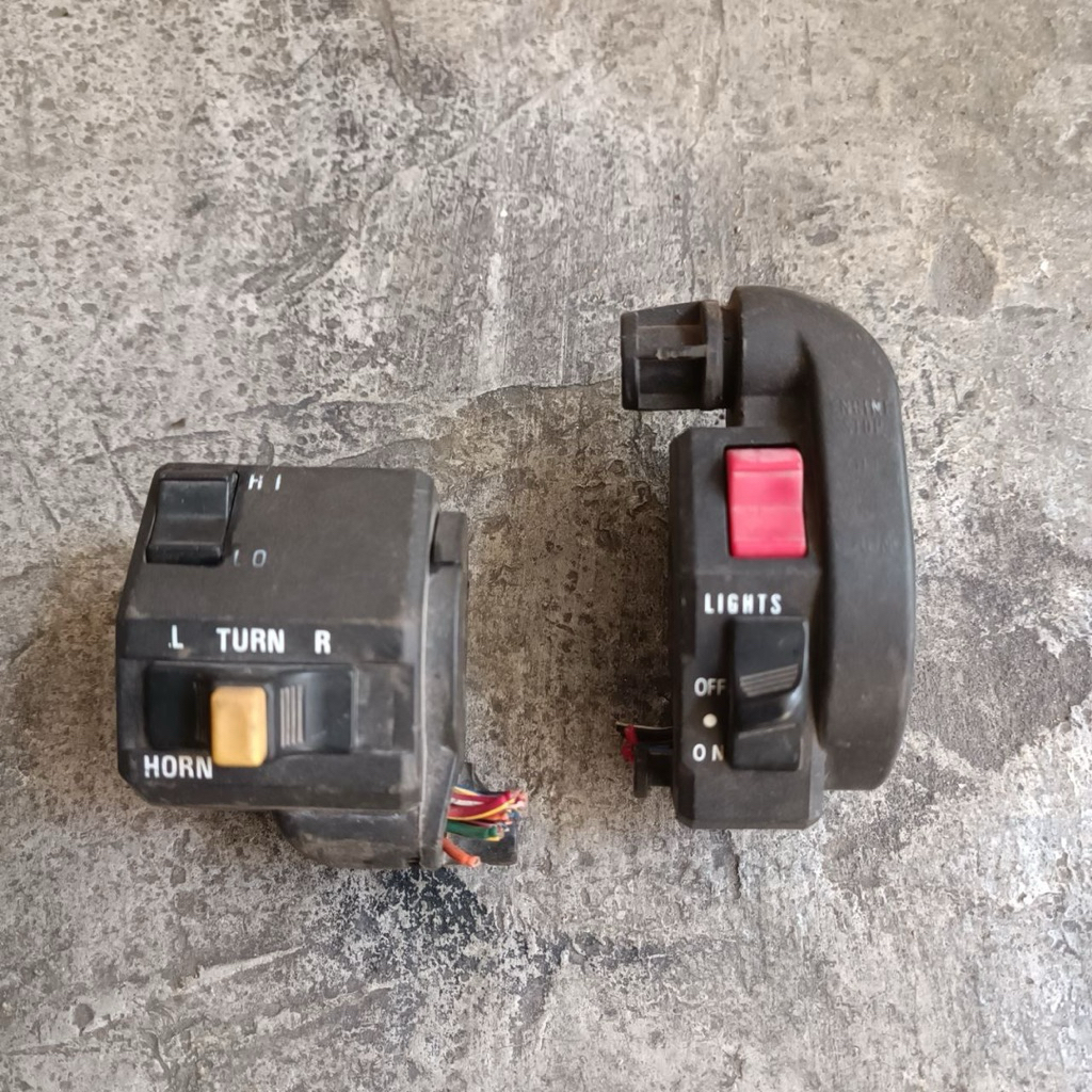 holder tombol switch kanan kiri kawasaki ninja r ss kis rr original cabutan motor
