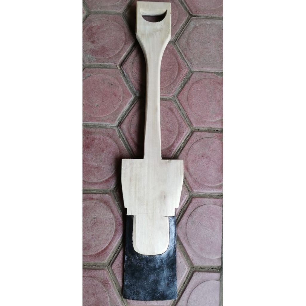 Lempak Solet tanah gagang kayu ukuran kecil sedang anti lengket tidak lengket tanah