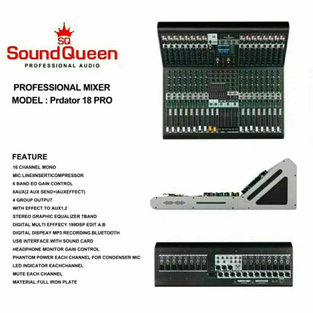 Mixer Soundqueen PREDATOR 18 PRO ORIGINAL