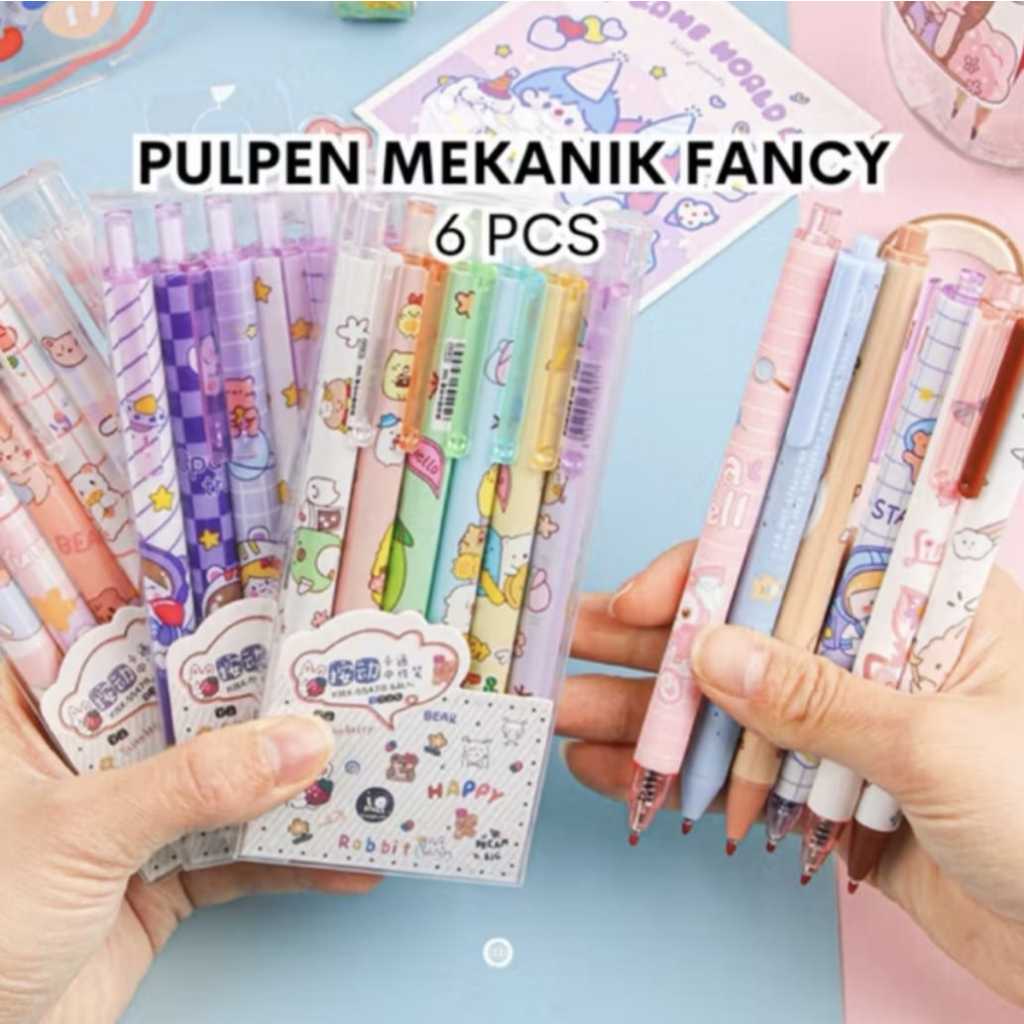 

PULPEN GEL 0.5 FANCY MODEL CETEK MEKANIK PER BOX ISI 6 PCS