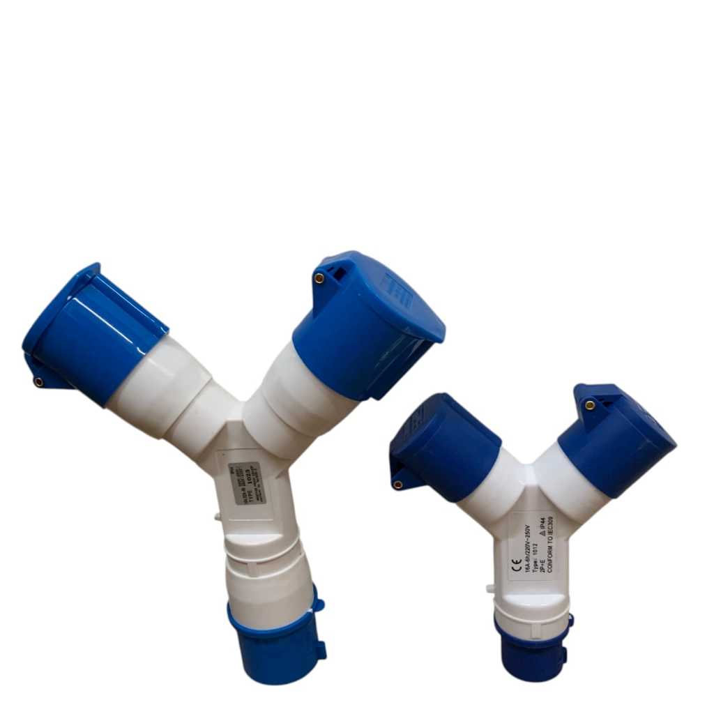 SOKET PLUG CABANG 2 3PIN 16A-32A/Industrial Plug/Surface Mounting/Panel Mounting/Conektor Stop Konta