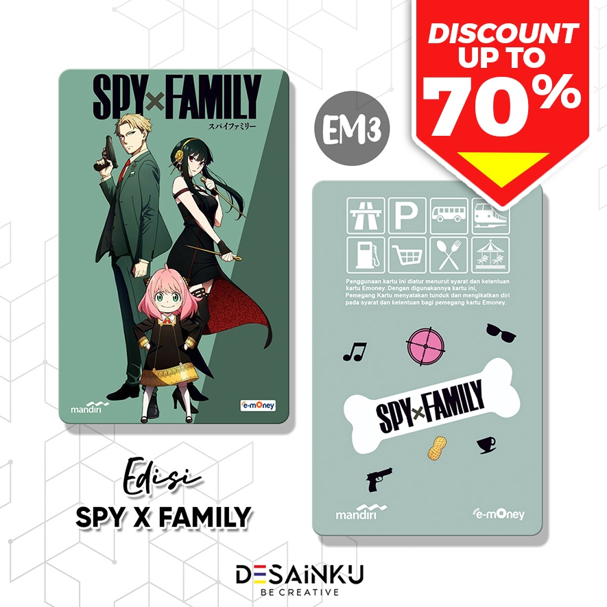 EMONEY ANIME SPY X FAMILY / FLAZZ BRIZZI TAP CASH ANIME / TAPCASH / ANYA LOID YOR FORGER