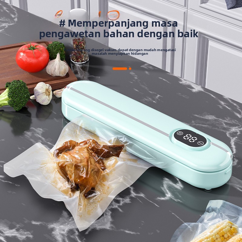 Alat Vacum Makanan Frozen Vacum Sealer Mesin Vacum Makanan Alat Vakum Makanan(Free 10pcs plastik vac