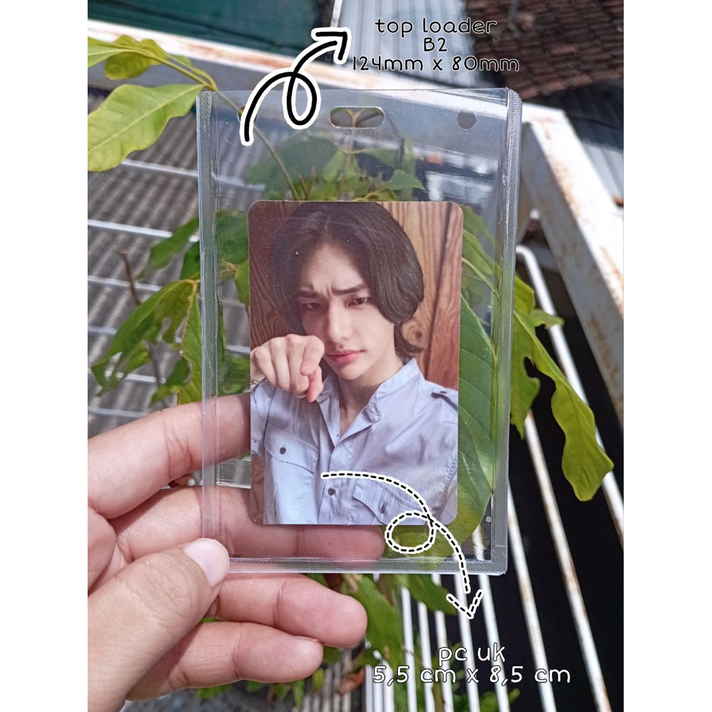 

TOPLOADER PELINDUNG PHOTOCARD A2 B2 B3/ CARD CASE /ID CARD /NAME TAG