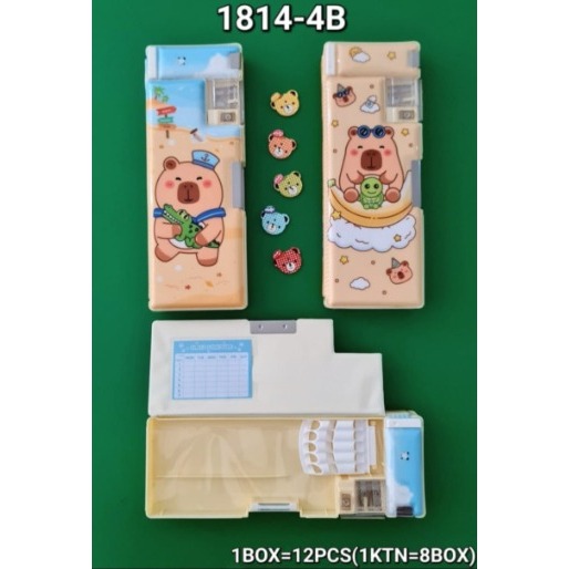 

Tempat Pensil Magnet Karakter Gambar / Kotak Pensil / Tempat Pensil