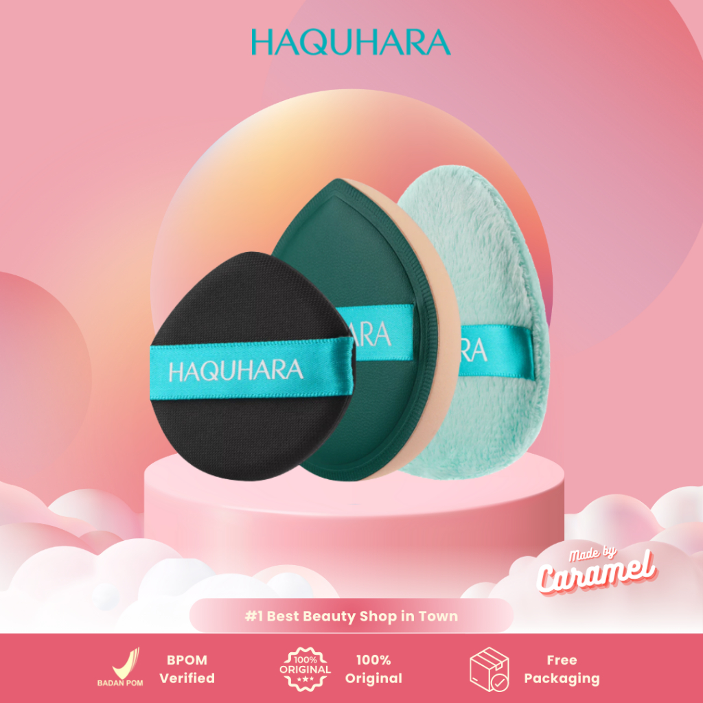 HAQUHARA Make Up Puff The Complexion Companion - Mermaid Foundation, Mochi, Minty Cloud Powder Puff