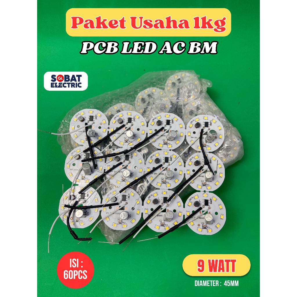 Paket Usaha AC BM 1kg - PCB LED Mata Lampu Kode AC BM