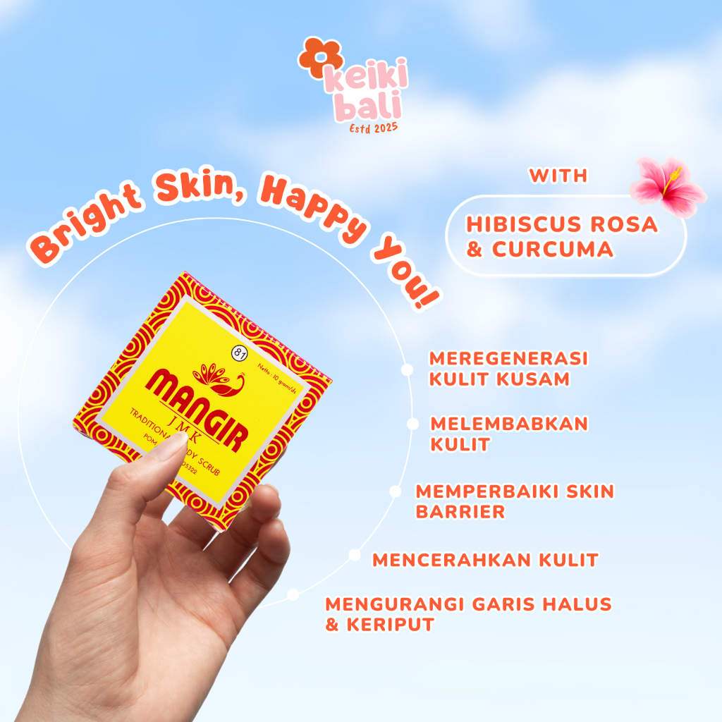 Mangir Body Scrub JMK – Lulur Tradisional Bali, Mencerahkan & Meregenerasi Kulit Kusam