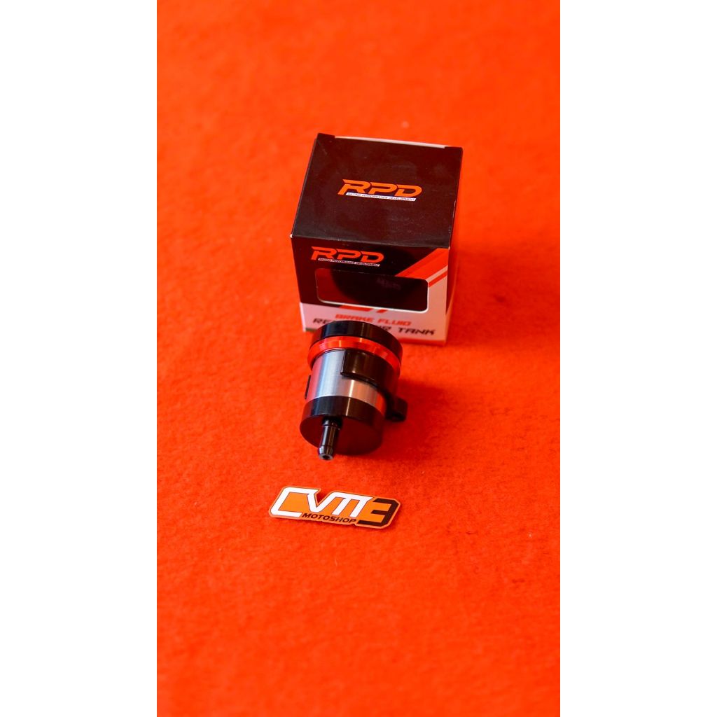 Termurah AEM Tabung Minyak Rem RPD QUANTUM S1 Alumunium - Brake Fluid Reservoir Tank Silver Black Re