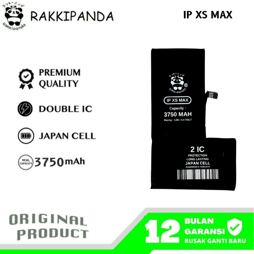 RakkiPanda - iP XS Max Batre Batrai Baterai