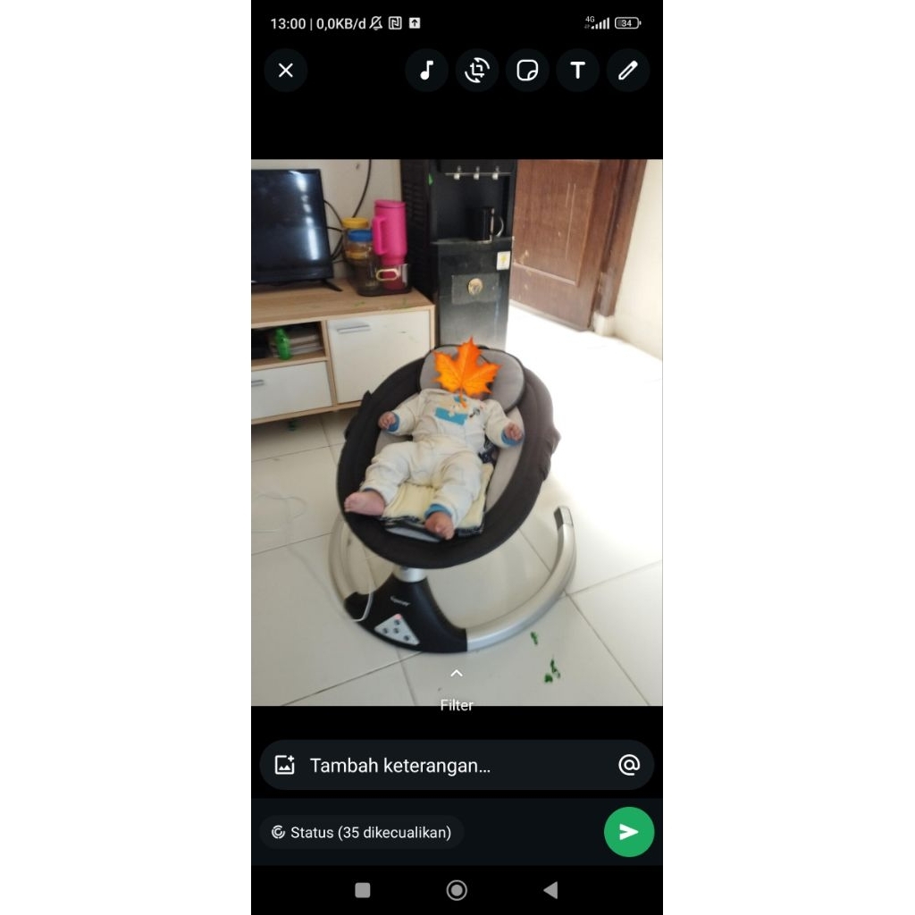 preloved sugar baby hug me baby swing automatic