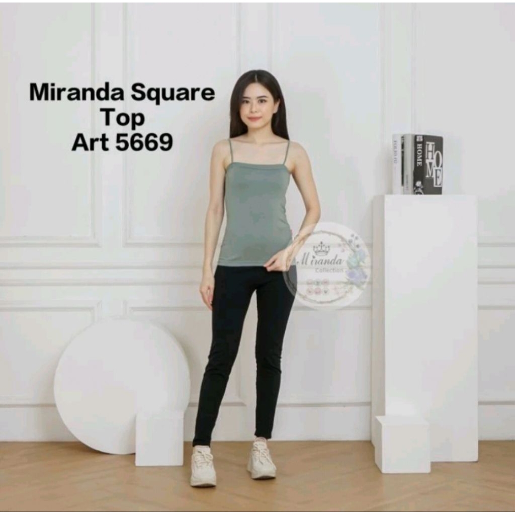 Tank-top Square Top / Tank top Crop Top Miranda 5669 Tank top Tali kecil