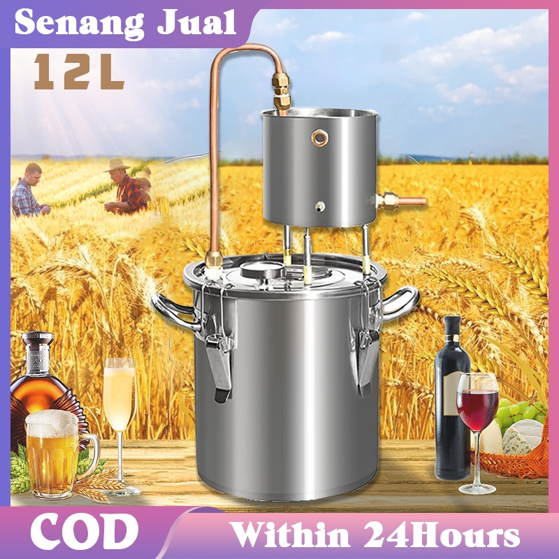12L Alat Distillation Stainless Alat Pembuat  Penyuling Destilasi Atau